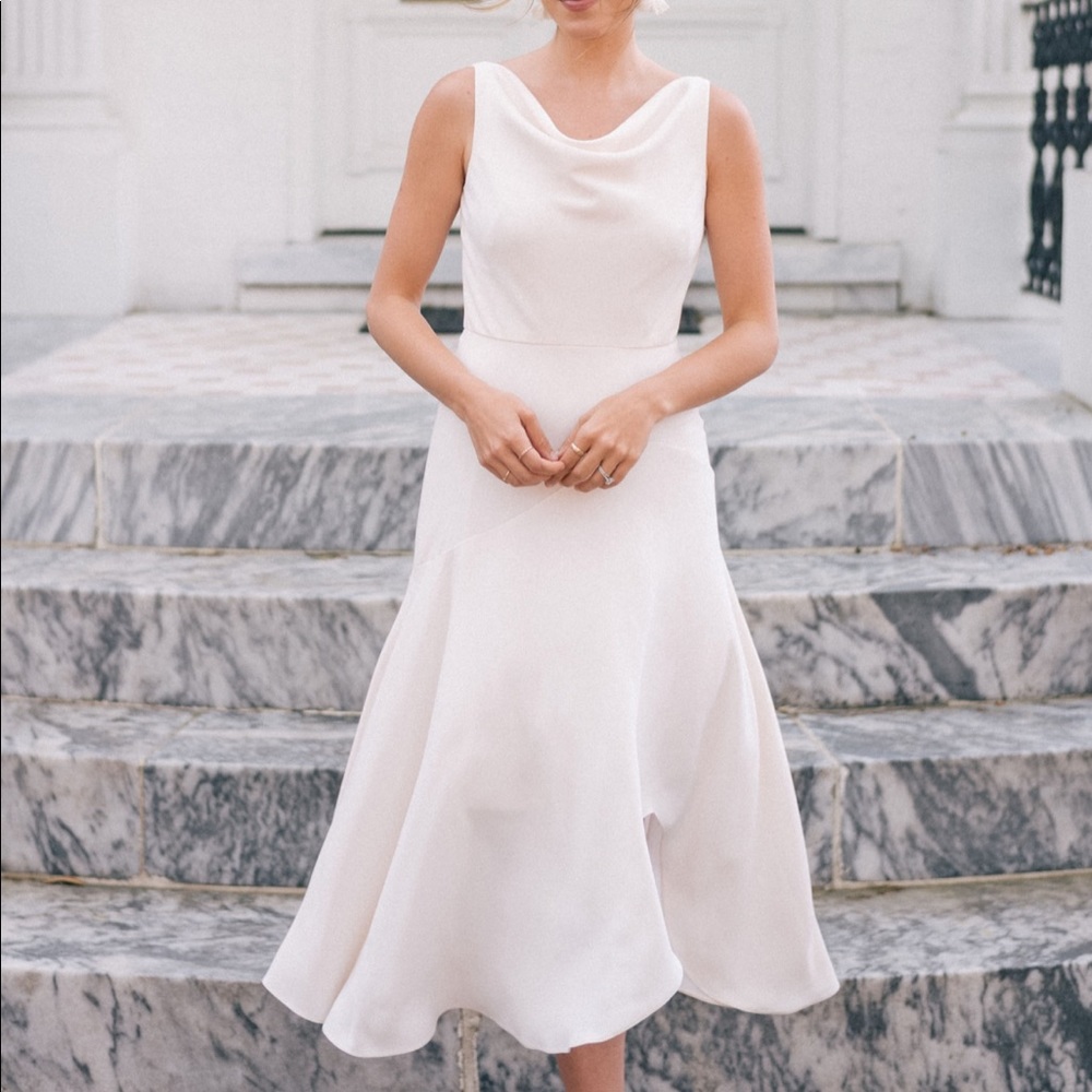 Gal Meets Glam Juliet cowl neck dress